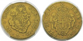 Italie - Gênes
 République - Doges biennaux (1528-1797)
 48 lires or - 1793 Gênes.
 Pratiquement TTB - PCGS VF 30
 600 / 700