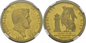 Italie - Naples 
 Ferdinand II (1830-1859)
 30 ducats or - 1847 Naples.
 Très rare surtout dans cette qualité. 
 Superbe à FDC - NGC MS 61
 9.000...