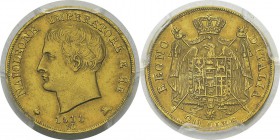 Italie - Lombardie 
 Napoléon Ier (1805-1814)
 20 lires or - 1811 M Milan. 
 Nettoyé.
 Superbe - PCGS AU Details cleaning
 300 / 400