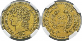 Italie - Naples
 20 lires or - 1813 Naples. Rare.
 TTB à Superbe - NGC XF 45
 500 / 600