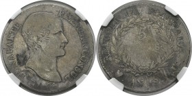 Italie - Piémont 
 Consulat (1799-1804)
 5 francs - An 12 U Turin. 
 Très rare.
 Pratiquement B - NGC G 6
 2.000 / 2.500