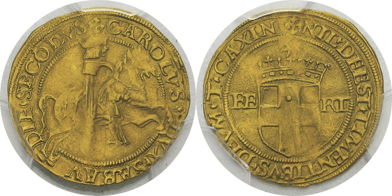 Italie - Savoie 
 Charles II (1504-1553)
 Ecu d’or au cavalier - 1er type - No...