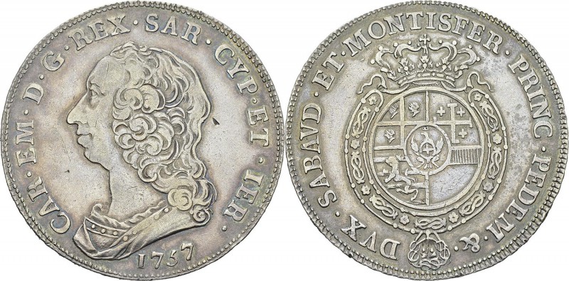 Italie - Sardaigne
 Charles-Emmanuel III (1730-1773)
 1 scudo - 1757 Turin. 
...