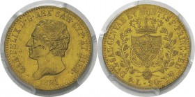 Italie - Sardaigne
 Charles-Félix (1821-1831) 
 20 lires or - 1821 L Turin. 
 Année rare.
 Superbe - PCGS AU 53
 400 / 600