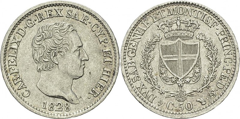 Italie - Sardaigne
 Charles-Félix (1821-1831)
 50 centesimi - 1828 L Turin.
 ...