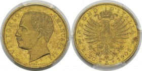 Italie
 Victor-Emmanuel III (1900-1946) 
 20 lires or - 1905 R Rome.
 Magnifique exemplaire.
 Superbe à FDC - PCGS MS 62
 1.200 / 1.400