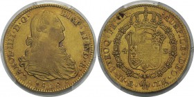 Mexique
 Charles IV (1788-1808)
 4 escudos or - 1808/0 Mo TH Mexico. 
 TTB à Superbe - PCGS XF 45
 500 / 600