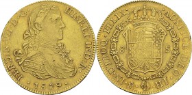 Mexique
 Ferdinand VII (1808-1833)
 8 escudos or - 1809 Mo HJ Mexico. 
 TTB à Superbe
 1.200 / 1.400