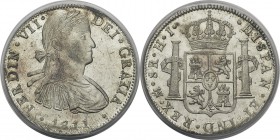 Mexique
 Ferdinand VII (1808-1833)
 8 réales - 1811 Mo HJ Mexico. 
 Rare dans cette qualité.
 Superbe à FDC - PCGS MS 62
 300 / 500