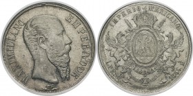 Mexique
 Maximilien (1864-1867)
 1 peso - 1866 Mo Mexico.
 Superbe à FDC - NGC MS 62
 300 / 400