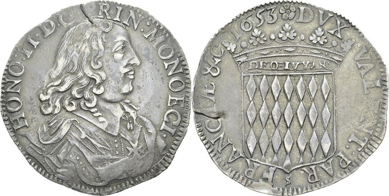 Monaco
 Honoré II (1604-1662)
 Ecu de 60 sols - 1653
 Exemplaire d'une qualit...