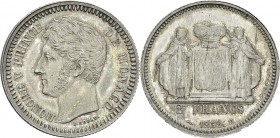 Monaco
 Honoré V (1819-1841)
 Epreuve sur flan bruni du 2 francs - 1838 M - Rogat.
 D'une insigne rareté - 2 ou 3 exemplaires connus. 
 Flan Bruni...