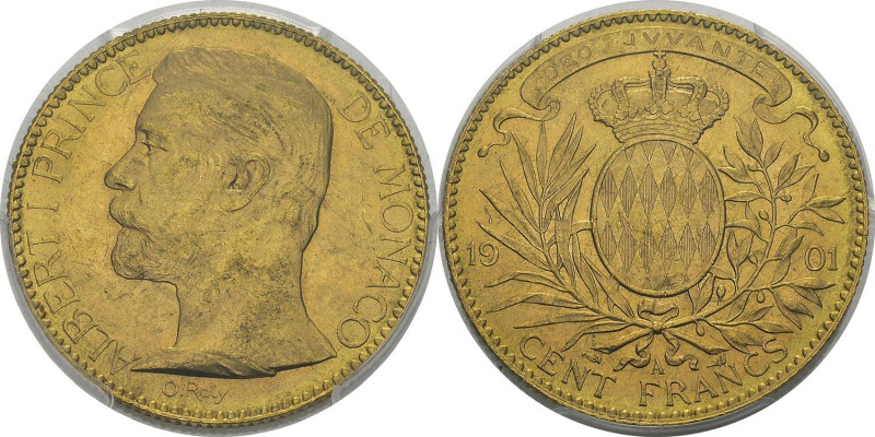 Monaco
 Albert Ier (1889-1922)
 100 francs or - 1901 A Paris.
 Magnifique exe...