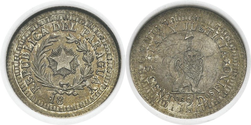 Paraguay
 République (1811 à nos jours)
 Epreuve du 5 centimos - 18-- (vers 18...