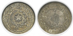 Paraguay
 République (1811 à nos jours)
 Epreuve du 5 centimos - 18-- (vers 1889).
 Frappé sur un 10 centavos (1881-1883) d'Argentine. 
 Rarissime...