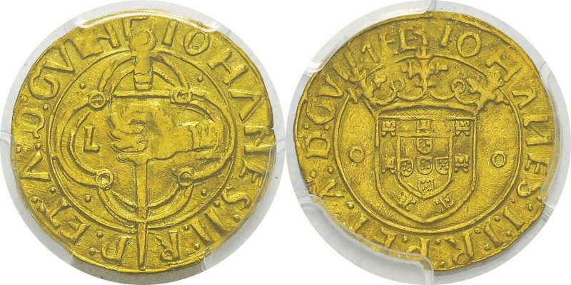 Portugal
 Jean II (1481-1495)
 1/2 justo ou 1 espadim or - Non daté L Lisbonne...