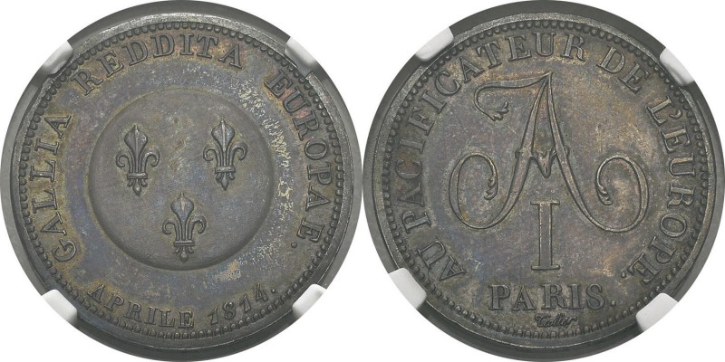Russie
 Alexandre Ier (1801-1825) Alexandre Ier et Louis XVIII
 Epreuve en arg...