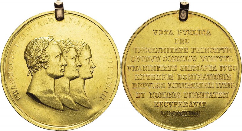 Russie
 Alexandre Ier (1801-1825)
 Médaille en or au poids de 10 ducats - 1813...