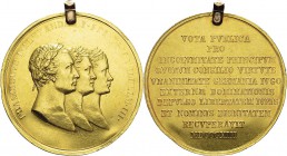 Russie
 Alexandre Ier (1801-1825)
 Médaille en or au poids de 10 ducats - 1813 - J. Lang.
 Emise à l’occasion de l’alliance entre la Russie, l’Autr...
