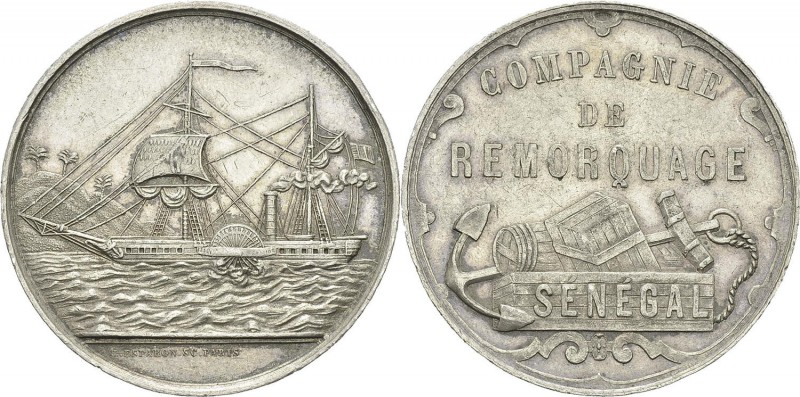 Sénégal
 Jeton en argent de la Compagnie de remorquage - Non daté (1860-1879)....