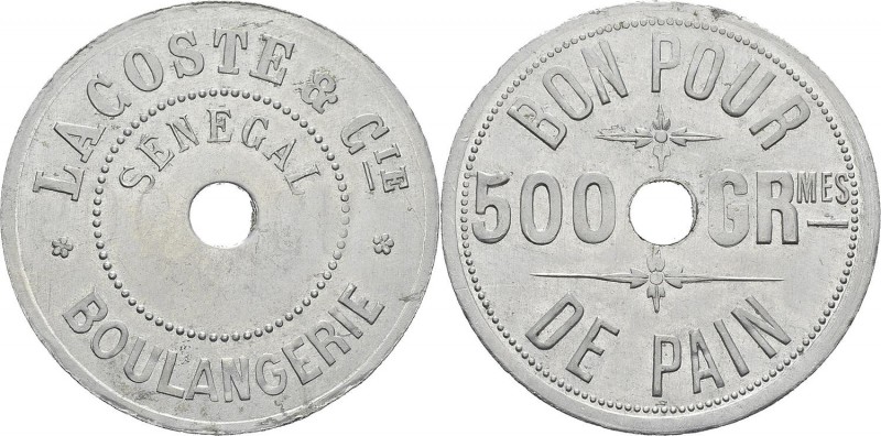 Sénégal
 Monnaie de nécessité en aluminium « Bon pour 500g. de pain » - Non dat...