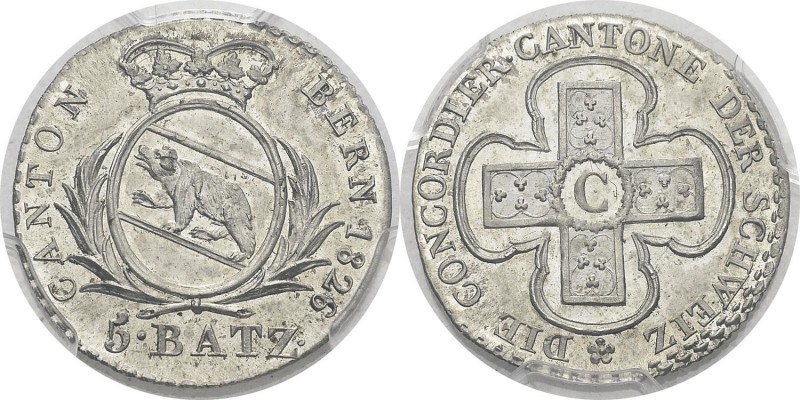 Suisse 
 Canton de Berne
 5 batzen - 1826
 Très rare dans cette qualité.
 FD...