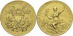 Suisse 
 Canton de Vaud
 Médaille en or - 1897 - G. Hantz.
 Commémore le centenaire de l’indépendance du Canton de Vaud.
 Très rare.
 Un choc sur...