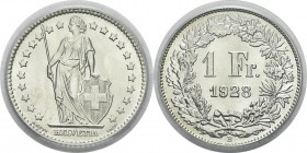 Suisse
 Confédération helvétique (1848 à nos jours) 
 1 franc - 1928 B Berne.
 FDC Exceptionnel - PCGS MS 68
 200 / 300