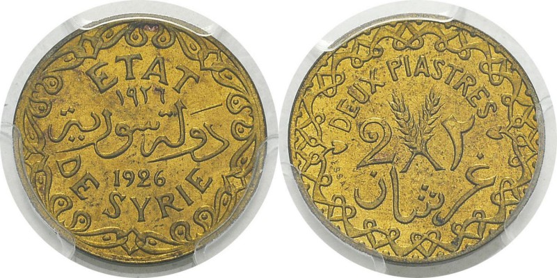 Syrie
 Mandat français (1920-1946) 
 Essai du 2 piastres - 1926 Paris.
 Tranc...