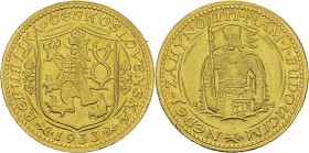 Tchécoslovaquie
 Première République (1918-1939)
 1 ducat or - 1933 
 Pratiquement FDC
 200 / 300