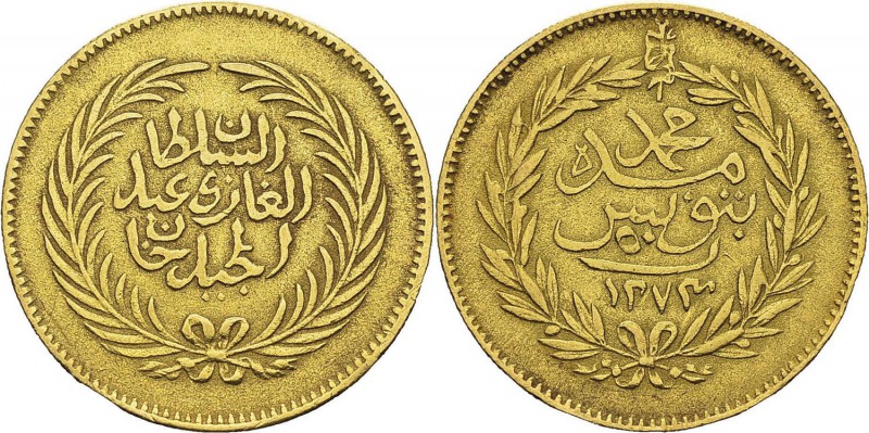 Tunisie
 Abdoul Mejid (1272-1276 AH / 1856-1859)
 50 piastres or - 1273 AH (18...