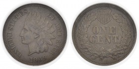 USA
 République fédérale (1789 à nos jours) 
 1 cent - 1869 Philadelphie.
 Superbe - NGC AU 53 BN
 200 / 300