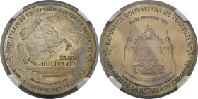 Venezuela
 République (1823 à nos jours) 25000 bolivares argent - 2001 Non répertorié.
 Pratiquement FDC - NGC MS 64
 400 / 600