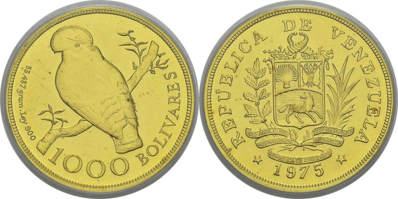Venezuela
 République (1823 à nos jours) 1000 bolivares or - 1975 Londres - Typ...