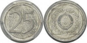 Yougoslavie
 République Fédérative Socialiste (1963-1992) 
 Epreuve du 1 dinara cupro-nickel - Non émis - 1978 
 Rarissime - 19 exemplaires.
 Frap...