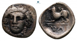 Campania. Phistelia circa 380-350 BC. Obol AR