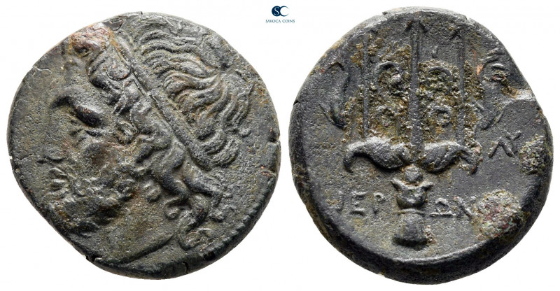 Sicily. Syracuse. Hieron II 275-215 BC. 
Bronze Æ

20 mm, 6,83 g



very ...