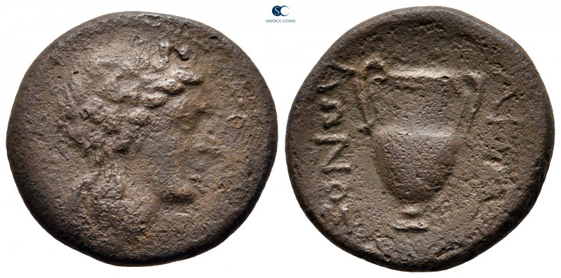 Macedon. Apollonia after circa 187 BC. 
Bronze Æ

22 mm, 7,66 g



very f...