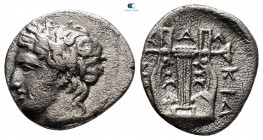 Macedon. Chalkidian League. Olynthos circa 383-365 BC. Tetrobol AR