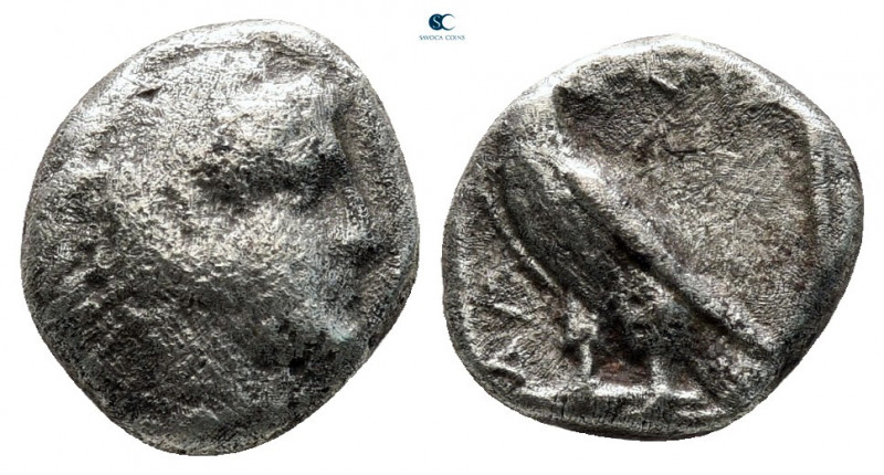 Kings of Macedon. Amyntas III 393-369 BC. 
Trihemiobol AR

10 mm, 1,10 g

...
