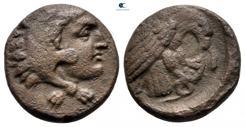 Kings of Macedon. Amyntas III circa 393-369 BC. 
Bronze Æ

14 mm, 3,17 g

...