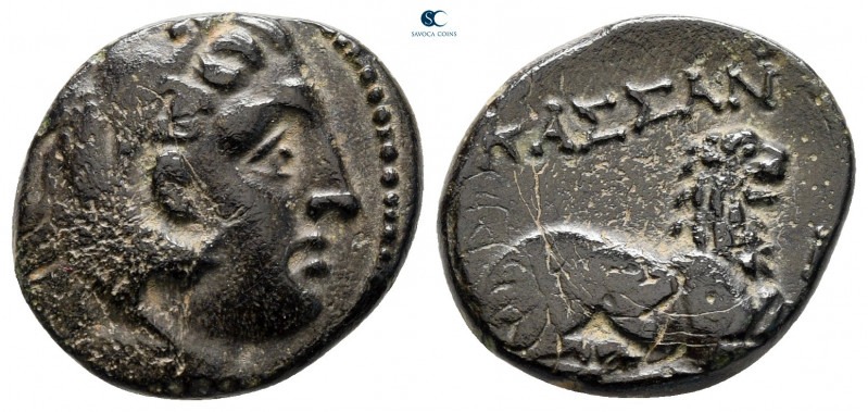 Kings of Macedon. Uncertain mint in Macedon. Kassander 316-297 BC. 
Bronze Æ
...