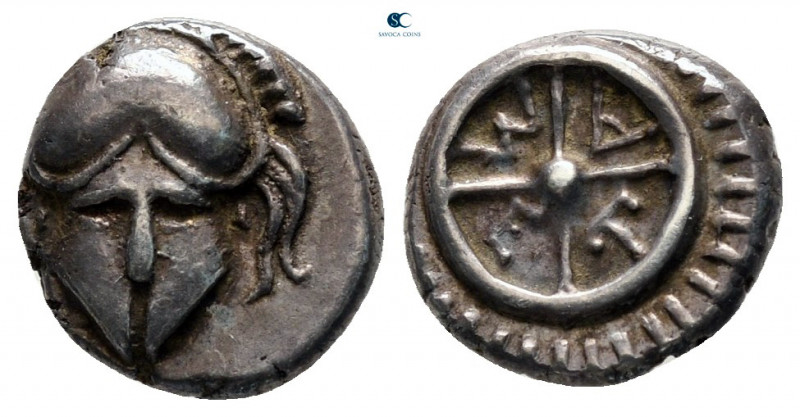Thrace. Mesembria circa 420-320 BC. 
Diobol AR

10 mm, 1,29 g



very fin...