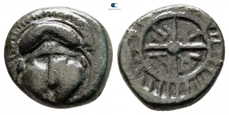 Thrace. Mesembria circa 420-320 BC. 
Bronze Æ

13 mm, 2 g



very fine