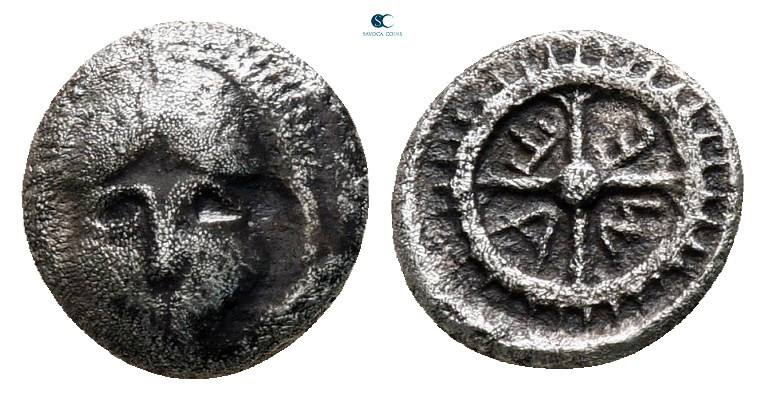 Thrace. Mesembria circa 400-300 BC. 
Obol AR

8 mm, 0,52 g



very fine