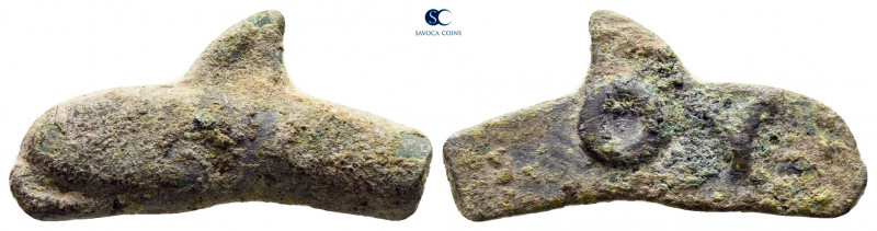 Scythia. Olbia circa 525-350 BC. 
Cast dolphin Æ

21 mm, 1,49 g



nearly...