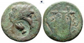Mysia. Lampsakos circa 190-85 BC. c/m: owl. Bronze Æ