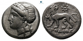 Ionia. Miletos circa 352-325 BC. Hemidrachm AR