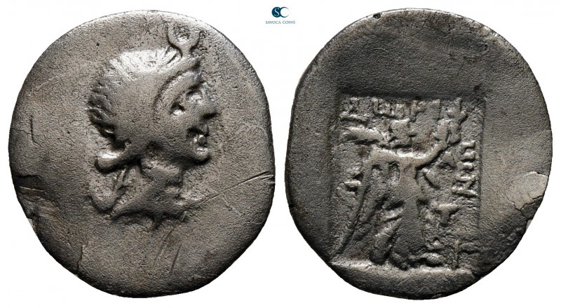 Caria. Stratonikeia circa 200-0 BC. Dorifon, magistrate
Hemidrachm AR

17 mm,...