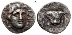 Islands off Caria. Rhodos circa 170-150 BC. Plinthophoric Hemidrachm AR